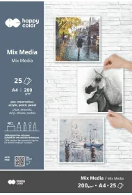 Blok Mix Media Art A4/25 200g Happy Color