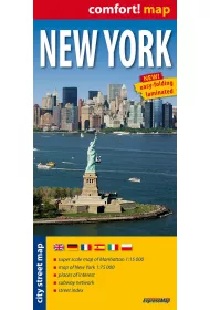 New York laminowany plan miasta 1:15 000 (1:75 000)