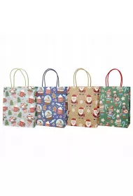 incood. Torebka prezentowa 21x21,5cm ba�wany Miko�aje mix