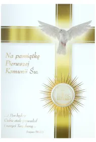 Karnet I Komunia �wi�ta B6 druk AVANTI
