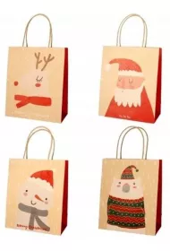 incood. Torba prezentowa 21x25 cm kraft Miko�aj