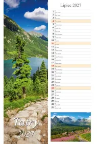 Kalendarz 2027 paskowy Tatry