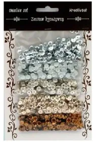 Galeria Hobby Zestaw cekiny srebrno br�zowe 6mm, 30g