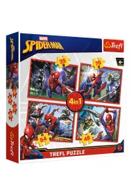Puzzle 4w1 W sieci Spider-Mana Trefl
