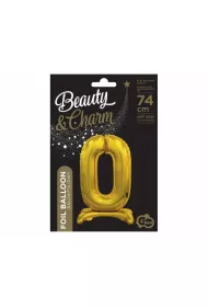 Godan Balon foliowy B&C Cyfra stoj�ca 0 BC-ASZ0 z�ota 74cm