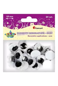 Titanum Oczy bez kleju i rz�s 18 mm