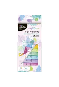 Derform Farby akrylowe pastelowe 12x12ml
