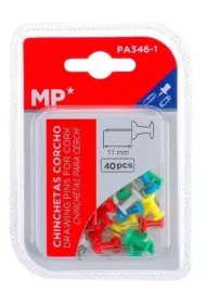 Mp Main Paper Pinezki tablicowe kolorowe 11mm