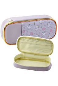 LeanToys Pi�rnik szkolny z zaj�czkami fiolet 24cm