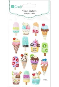 Dalprint Naklejki z pianki lody 15 szt.