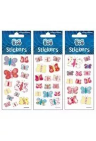Sticker Boo Naklejki silver Motyle3