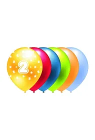 GoParty Balon metalik nadruk 2 mix kolor 5 szt.