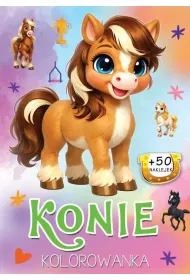 Konie. Kolorowanka