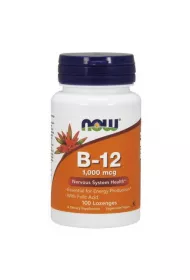 Now Foods Witamina B12 1000 mcg i Kwas Foliowy 100 mcg do ssania Suplement diety 100 tab.