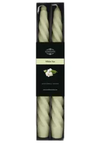 �wieca sto�owa zakr�cona White Tea 2 szt.