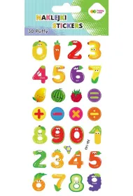 Happy Color Naklejki 3D PUFFY-Fruit Numbers 9.5x22 cm