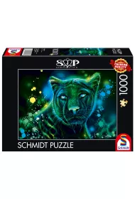 Puzzle 1000 el. Sheena Pike Zielono-niebieska pantera Schmidt