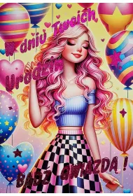 Karnet 3K Urodziny m�odzie�owe, b�d� gwiazd� (17,5x12,5cm) 3K 041