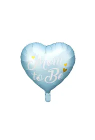 PartyDeco Balon foliowy Mom to Be niebieski 35 cm