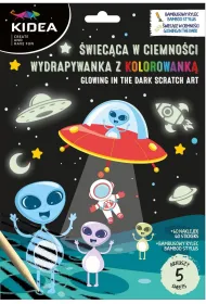 Wydrapywanka z malowank� �wiec�ca Kosmos