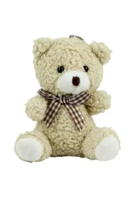 LeanToys Brelok Mi� pluszowy be�owy 8cm