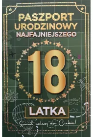 Yeku Karnet 18 Urodziny m�skie paszport JCX161