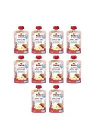 Holle Mus Jab�kowa mr�wka (jab�ko - banan - gruszka) od 6 miesi�ca Demeter Zestaw 10 x 100 ml Bio