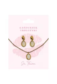 Be-Happy Gifts Zestaw bi�uterii poz�acany na Walentynki