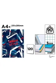 Cervantes Notatnik A4+/120K ko�owy kratka urban style
