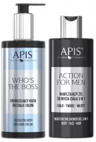 Apis Zestaw mskich eli do mycia ciaa pod prysznic 2 x 300 ml