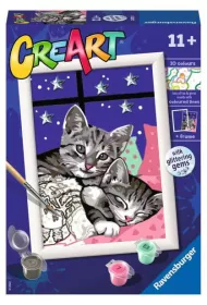 Ravensburger Malowanie po numerach. Malowanka CreArt dla dzieci. Sodkie kociaki 202133