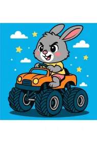 Malowanie po numerach - Zaj�� w samochodzie Kids Ideyka