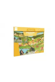Puzzle magnetyczne i gra 2w1 Sawanna Scratch