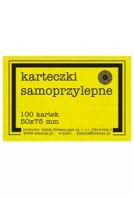 Ziemia Obiecana Karteczki samoprzylepne fluo ��te 50x75 mm