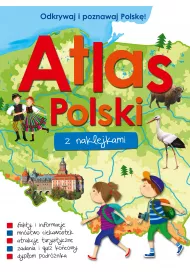 Atlas Polski z naklejkami