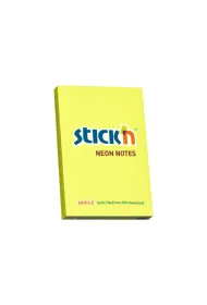 Stickn Notes samoprzylepny 76x51 mm ty neon 100 kartek