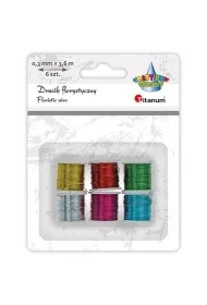 Titanum Drucik florystyczny 0,3mm 3,6m 6 kolor�w