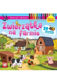 Koloruj� i naklejam. Zwierz�tka na farmie