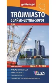 Tr�jmiasto. Gda�sk-Gdynia-Sopot. Mapa turystyczna 1:17 000