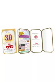 Kukartka Karnet Urodziny 30