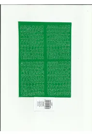 Artdruk Litery samoprzylepne 0,7 cm 8 arkuszy zielony