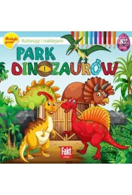 Park dinozaur�w. Koloruj� i naklejam