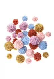 Dalprint Pompomy pluszowe Teddy 30 szt.