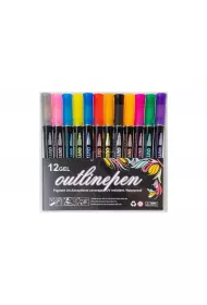 Fandy Marker outline Shine 12 szt.