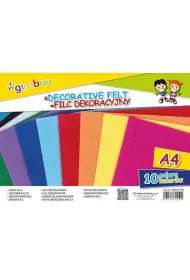 Gimboo Filc dekoracyjny A4 10 kolor�w