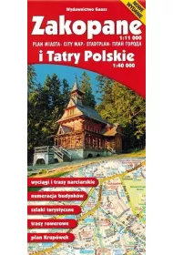 Zakopane i Tatry Polskie. Plan miasta / Mapa turystyczna