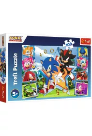 Puzzle 100 el. Poznaj Sonica Trefl