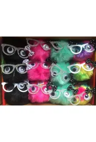 Brelok/pompon Brelok Kot w okularach *