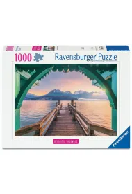 Puzzle 1000 Footbridge at Lac d'Annecy Ravensburger