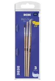 Interdruk P�dzelki drewniane BB Kids 3 szt.